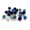 Gemstone Charm Mix, 20 pcs, Blue Dangle Assortment, 5mm - 7mm Beads, Adorabilities